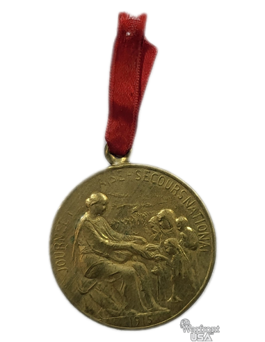 WWI - 1915 French Medal - Journée Française du Secours National