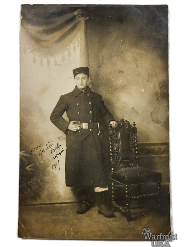 WWI 1915 French Military Postal Card - "Refugee Soldier to a priest"