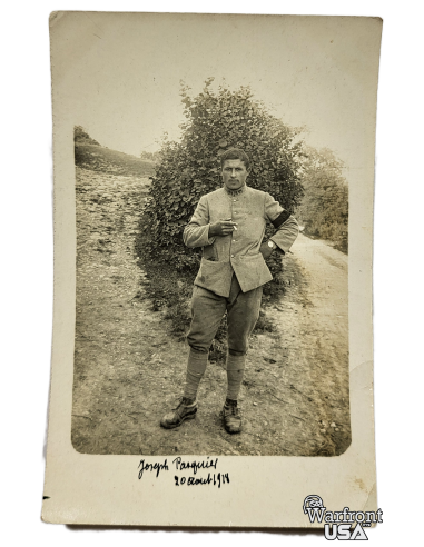 WWI French Postal Card - Group of Soldiers