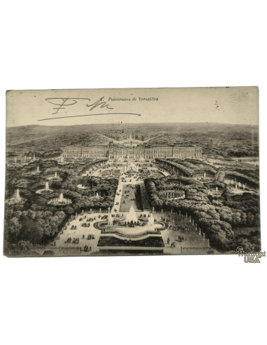 WWI 1915 French Postal Card - "Panorama de Versailles"